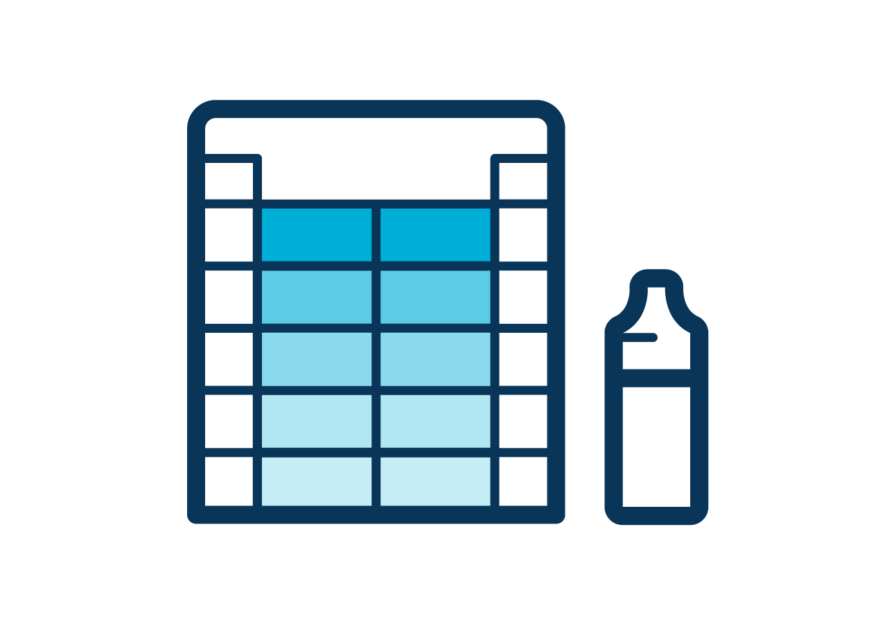 an illustration of swimming pool water testing kit